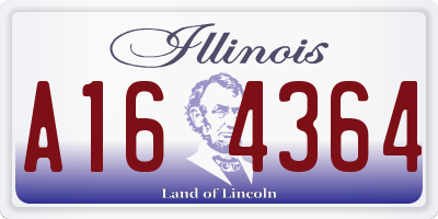 IL license plate A164364