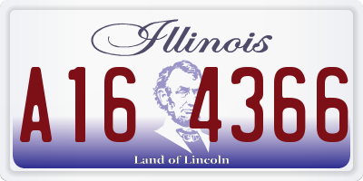 IL license plate A164366
