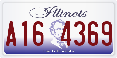 IL license plate A164369