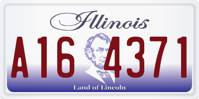 IL license plate A164371