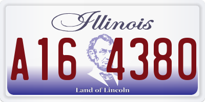 IL license plate A164380