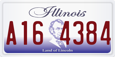 IL license plate A164384