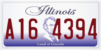 IL license plate A164394
