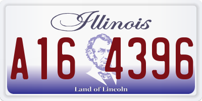 IL license plate A164396