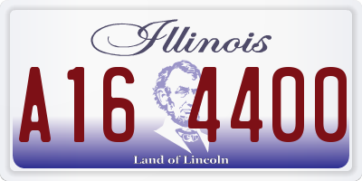 IL license plate A164400