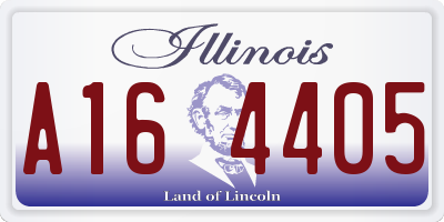 IL license plate A164405