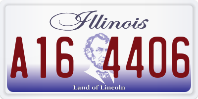 IL license plate A164406