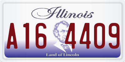 IL license plate A164409