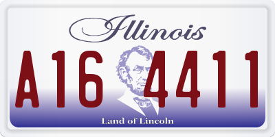 IL license plate A164411