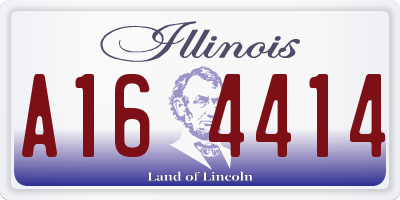 IL license plate A164414