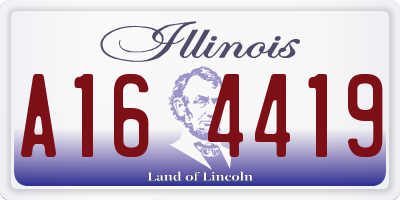 IL license plate A164419