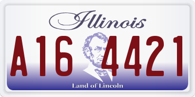 IL license plate A164421