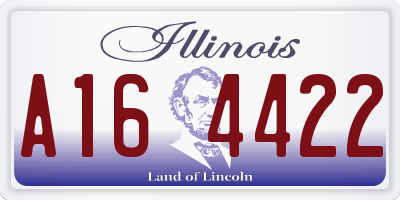 IL license plate A164422