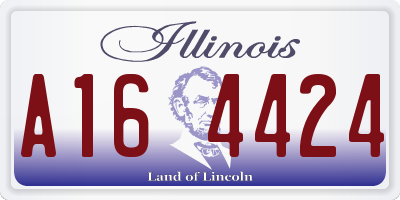 IL license plate A164424