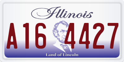 IL license plate A164427