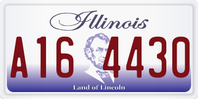 IL license plate A164430