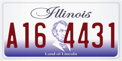 IL license plate A164431