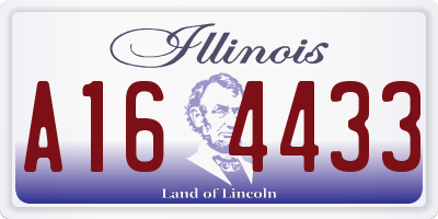 IL license plate A164433