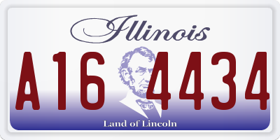 IL license plate A164434