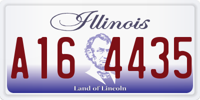 IL license plate A164435