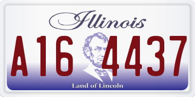 IL license plate A164437