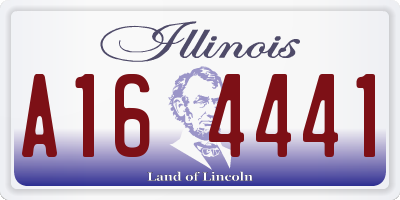IL license plate A164441