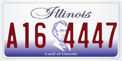 IL license plate A164447