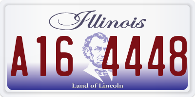 IL license plate A164448