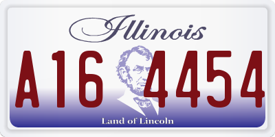 IL license plate A164454