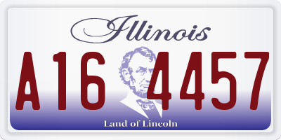 IL license plate A164457