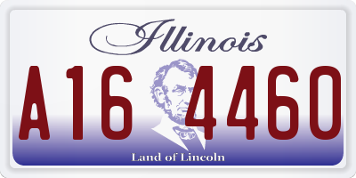 IL license plate A164460