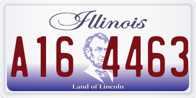 IL license plate A164463