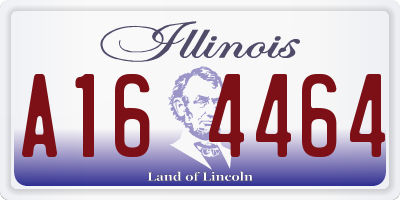 IL license plate A164464