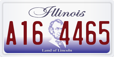 IL license plate A164465