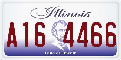 IL license plate A164466