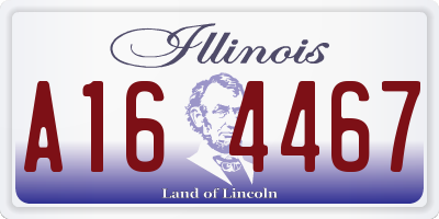 IL license plate A164467