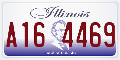 IL license plate A164469