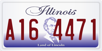 IL license plate A164471
