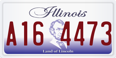 IL license plate A164473