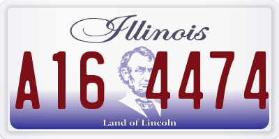 IL license plate A164474