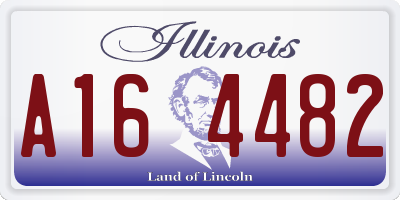 IL license plate A164482