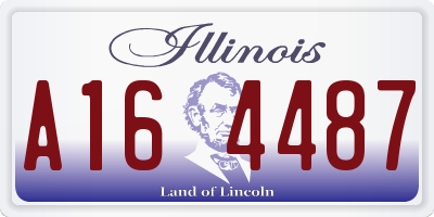 IL license plate A164487