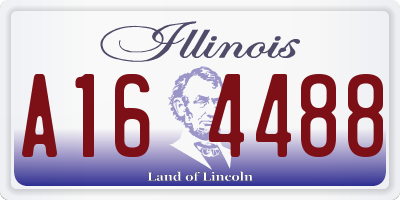 IL license plate A164488
