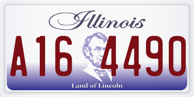 IL license plate A164490