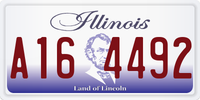IL license plate A164492
