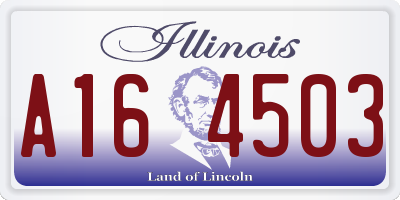IL license plate A164503