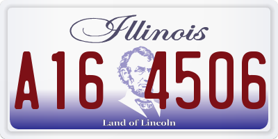 IL license plate A164506