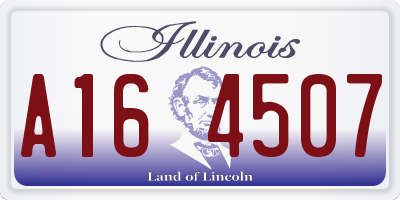 IL license plate A164507