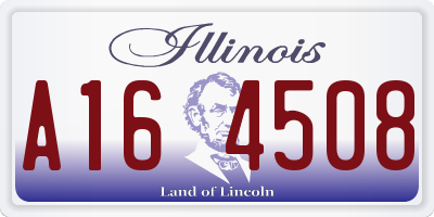 IL license plate A164508