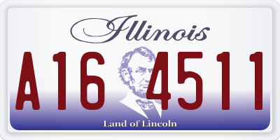 IL license plate A164511